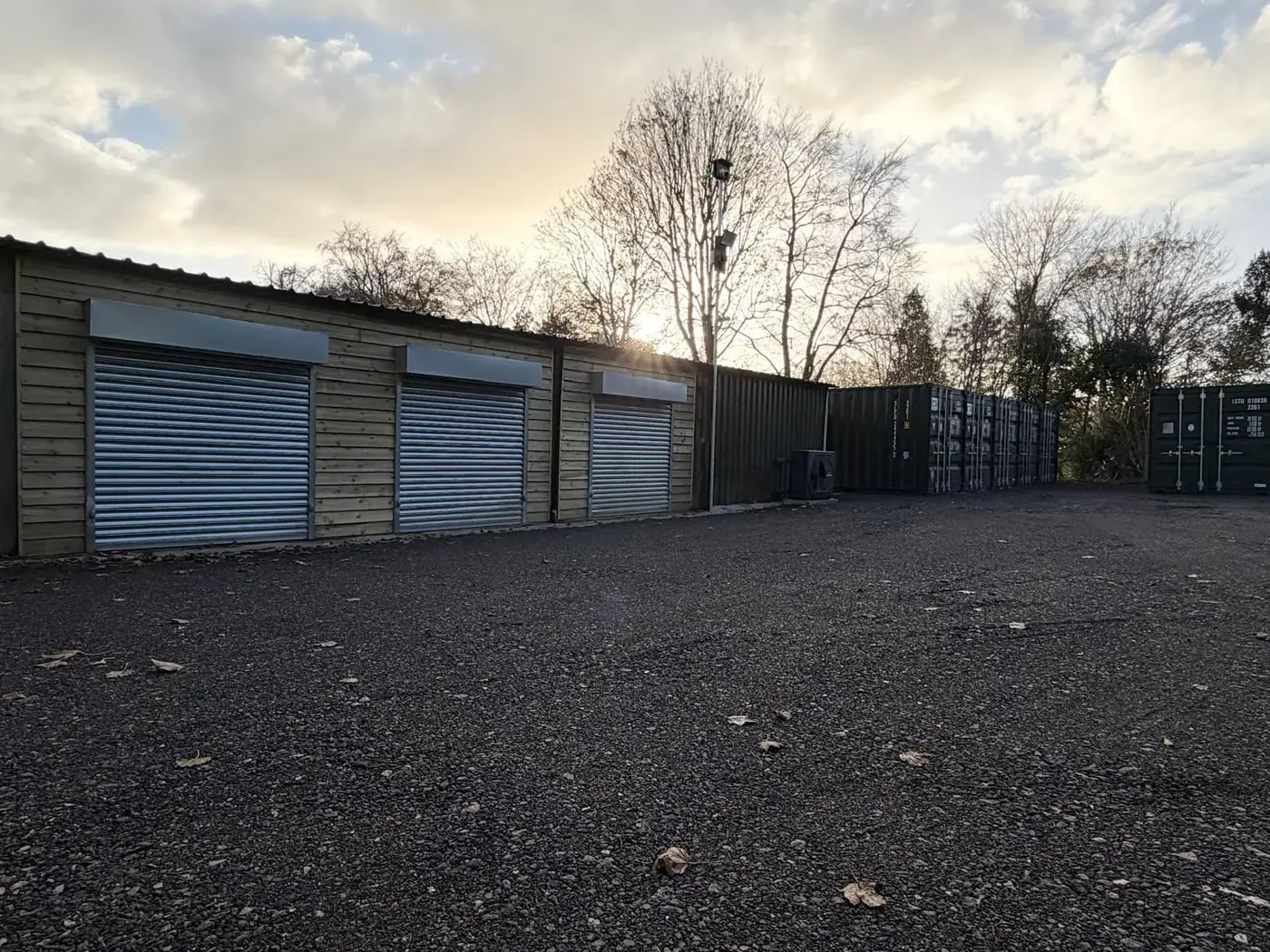 Self storage Newmarket — roller shutter storage rooms at Morris Safe Storage Solutions